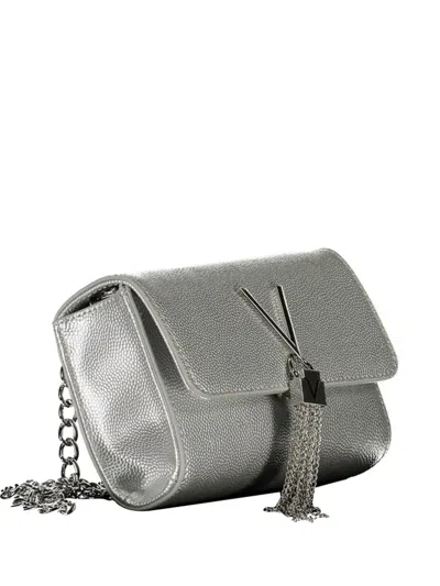 Valentino By Mario Valentino Divina Tassel-detail Tote Bag In Silver