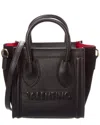 Valentino By Mario Valentino Eva Embossed Leather Tote In Black