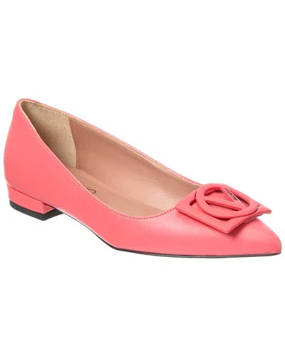 VALENTINO BY MARIO VALENTINO FLORA LEATHER FLAT