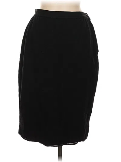Pre-owned Valentino By Mario Valentino Formal Skirt In Black