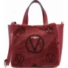 Valentino By Mario Valentino Genuine Shearling Tote Bag In Brown
