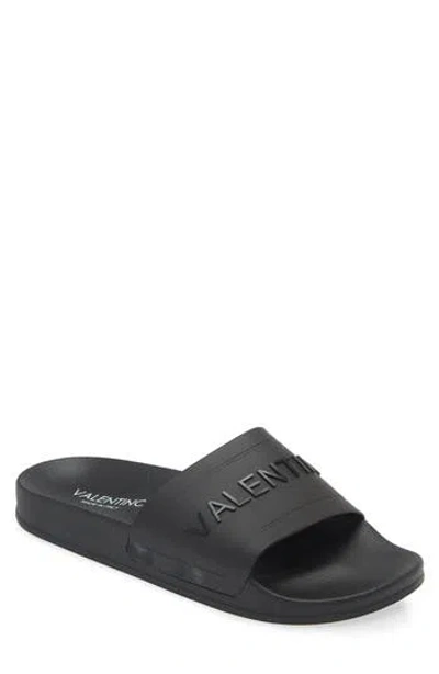Valentino By Mario Valentino Giano Slide Sandal In Black