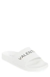 Valentino By Mario Valentino Giano Slide Sandal In White