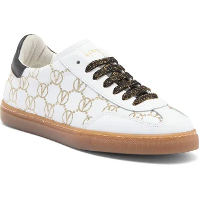 Valentino By Mario Valentino Giuditta Sneaker In White Gold