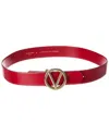 Valentino By Mario Valentino Giusy Forever Leather Belt In Red