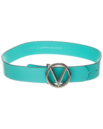 Valentino By Mario Valentino Giusy Leather Belt In Green