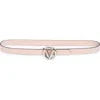 Valentino By Mario Valentino Giusy Logo Baby Buckle Belt In Pale Rose