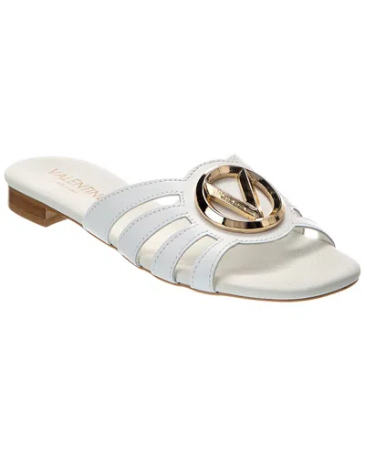 Valentino By Mario Valentino Greta Leather Sandal In White