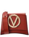 Valentino By Mario Valentino Honey Forever Leather Shoulder Bag In Red