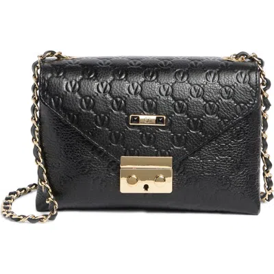 Valentino By Mario Valentino Isabelle Dollaro Monogram Crossbody Bag In Black