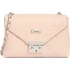 Valentino By Mario Valentino Isabelle Dollaro Monogram Crossbody Bag In Pale Rose
