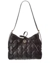 Valentino By Mario Valentino Jeanne Monogram Leather Tote In Black
