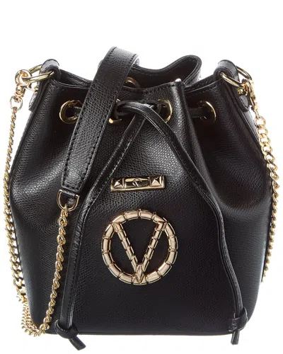 Valentino By Mario Valentino Jules Leather Bucket Bag In Black