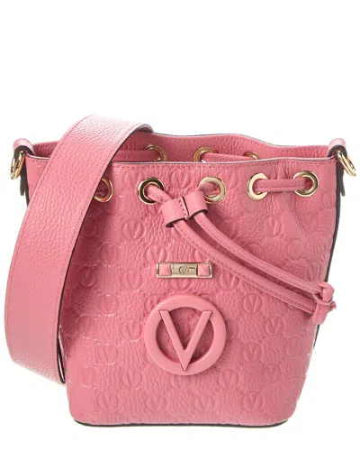 Valentino By Mario Valentino Jules Leather Bucket Bag In Pink