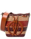 Valentino By Mario Valentino Jules Tresse Leather Bucket Bag