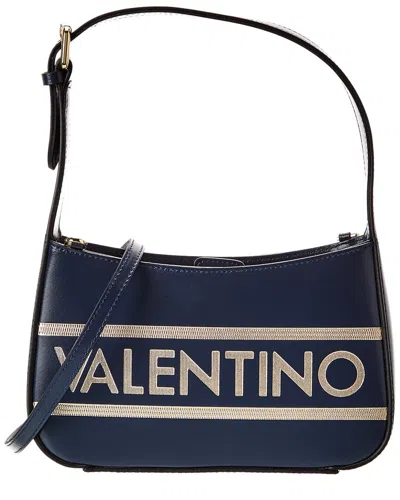 Valentino By Mario Valentino Kai Lavoro Leather Crossbody In Blue