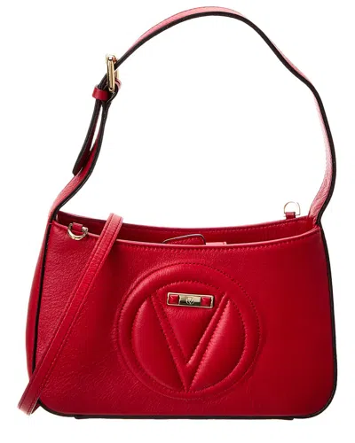 Valentino By Mario Valentino Kai Signature Leather Crossbody In Red