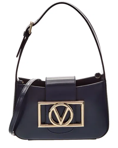 Valentino By Mario Valentino Kai Super V Leather Crossbody In Blue