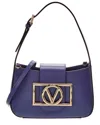 Valentino By Mario Valentino Kai Super V Leather Crossbody In Blue