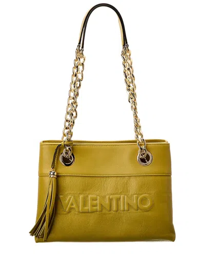 Valentino By Mario Valentino Kali Embossed Leather Shoulder Bag In Green