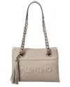 Valentino By Mario Valentino Kali Embossed Leather Shoulder Bag In Grey