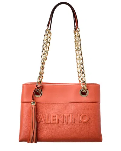 Valentino By Mario Valentino Kali Embossed Leather Shoulder Bag In Pink