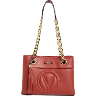 Valentino By Mario Valentino Kali Leather Signature Tote Bag In Brown