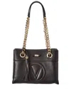 Valentino By Mario Valentino Kali Signature Leather Shoulder Bag In Black