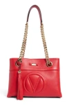 Valentino By Mario Valentino Kalo Signature Leather Tote Bag In Red