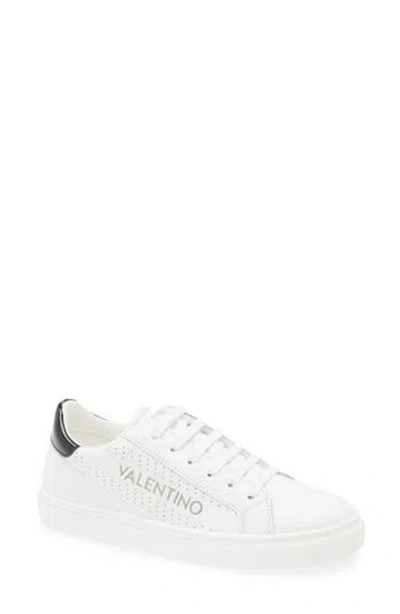 Valentino By Mario Valentino Kara Sneaker In White Black