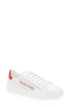 Valentino By Mario Valentino Kara Sneaker In White Red