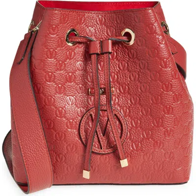 Valentino By Mario Valentino Karl Medallion Shoulder Bag In Red