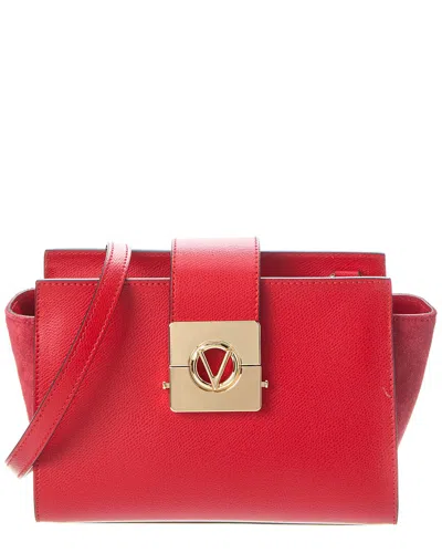 Valentino By Mario Valentino Kiki Leather Shoulder Bag In Red