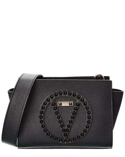 Valentino By Mario Valentino Kiki Rock Leather Shoulder Bag In Black