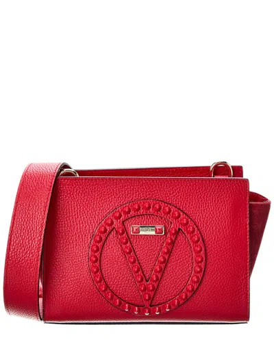 Valentino By Mario Valentino Kiki Rock Leather Shoulder Bag In Red