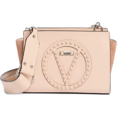 Valentino By Mario Valentino Kiki Rockstud Leather Crossbody Bag In Pale Rose
