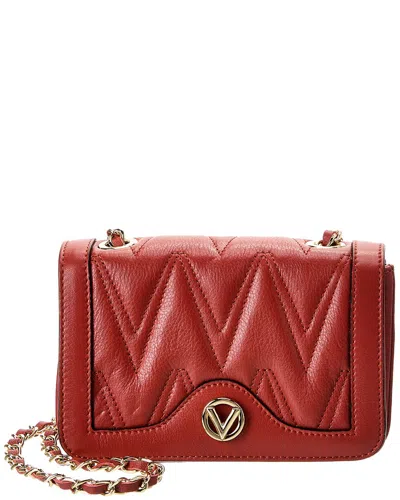 Valentino By Mario Valentino Lady Diamond Leather Crossbody In Red