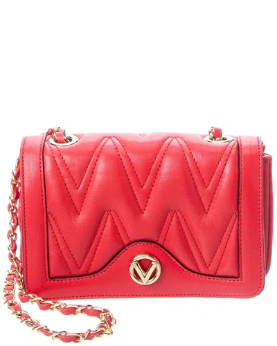 Valentino By Mario Valentino Lady Diamond Leather Crossbody In Red