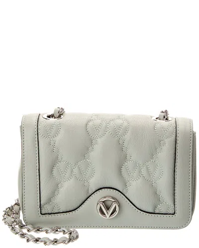 Valentino By Mario Valentino Lady Monogram Leather Shoulder Bag In Green