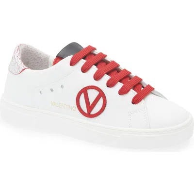 Valentino By Mario Valentino Laura Low Top Sneaker In White
