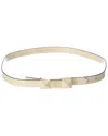 Valentino By Mario Valentino Lea Leather Belt In White