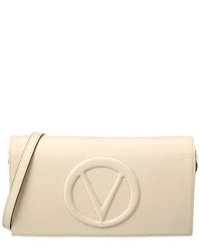 Valentino By Mario Valentino Lena Broderie Leather Crossbody In White