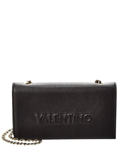 Valentino By Mario Valentino Lena Embossed Leather Crossbody In Black