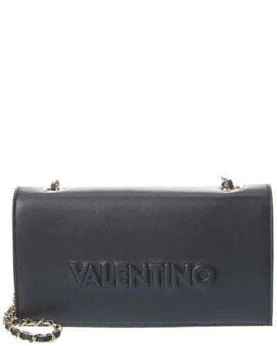 Valentino By Mario Valentino Celia Embossed Leather Shoulder Bag In Blue ModeSens