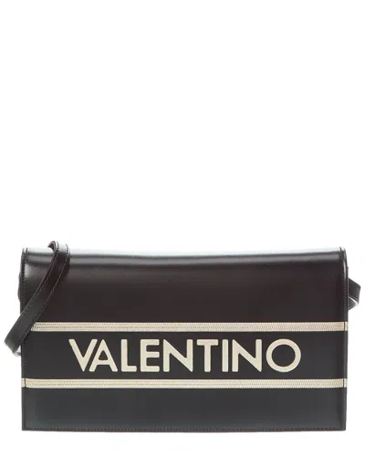 Valentino By Mario Valentino Lena Lavoro Leather Shoulder Bag In Black