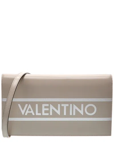 Valentino By Mario Valentino Lena Lavoro Leather Shoulder Bag In Grey