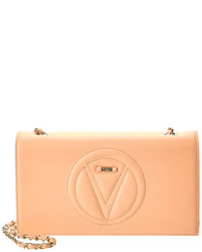 Valentino By Mario Valentino Lena Signature Leather Shoulder Bag In Orange