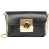 Valentino By Mario Valentino Lilou Bonbonniere Leather Crossbody Bag In Black