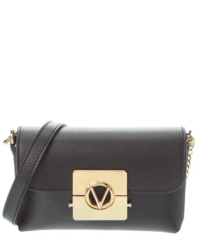 Valentino By Mario Valentino Lilou Leather Crossbody In Black