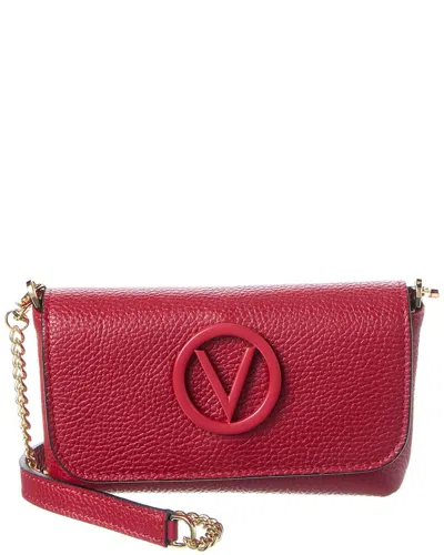 Valentino By Mario Valentino Lilou Leather Crossbody In Red